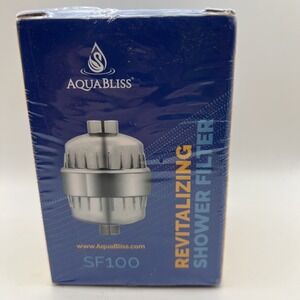 Aqua Bliss Revitalizing Shower Filter SF100 NEW SEALED Chrome High Water Output